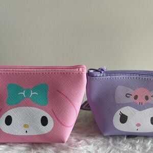 Kuromi and My Melody Mini Pouches two